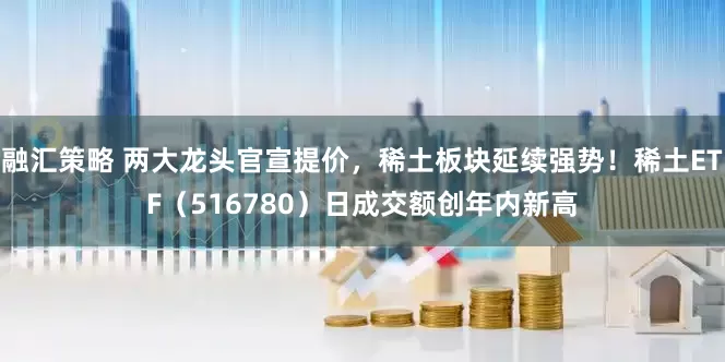 融汇策略 两大龙头官宣提价，稀土板块延续强势！稀土ETF（516780）日成交额创年内新高