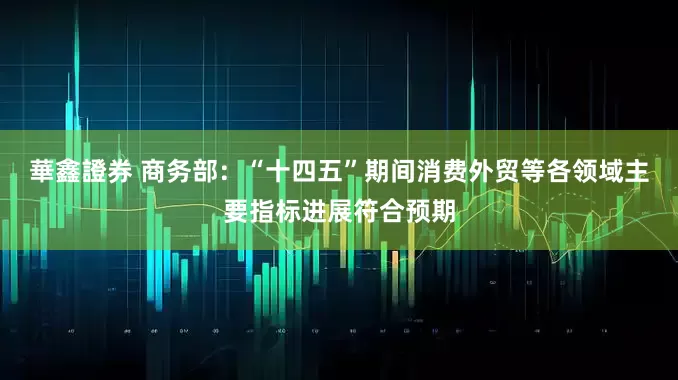 華鑫證券 商务部：“十四五”期间消费外贸等各领域主要指标进展符合预期