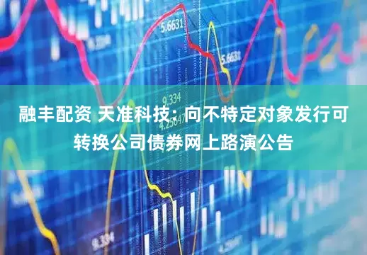 融丰配资 天准科技: 向不特定对象发行可转换公司债券网上路演公告