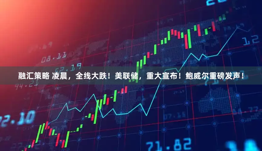 融汇策略 凌晨，全线大跌！美联储，重大宣布！鲍威尔重磅发声！